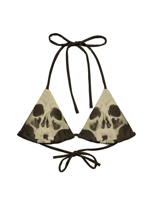 Skull gothic plus size bikini.