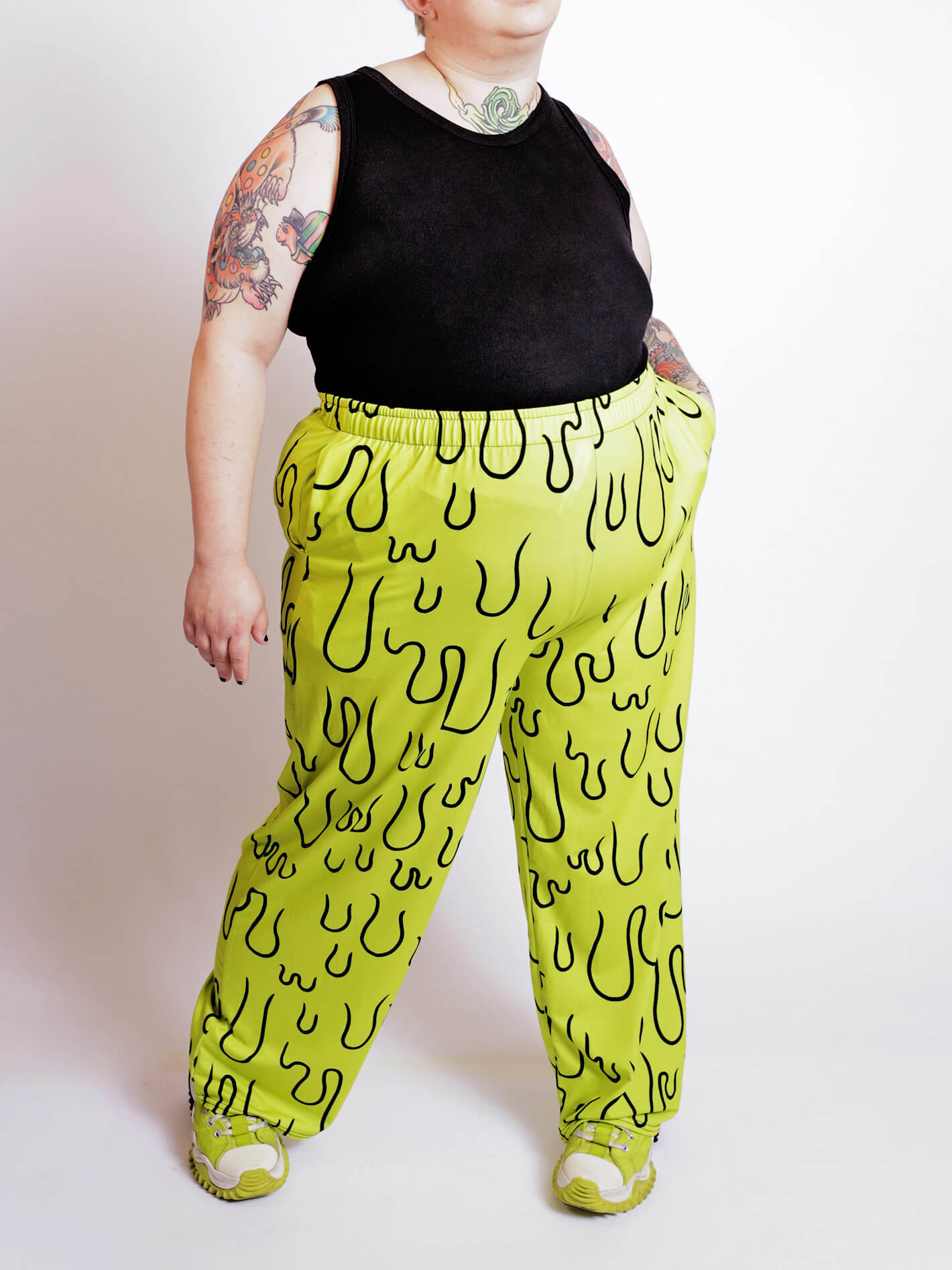 Slime j-fashion plus size pants.