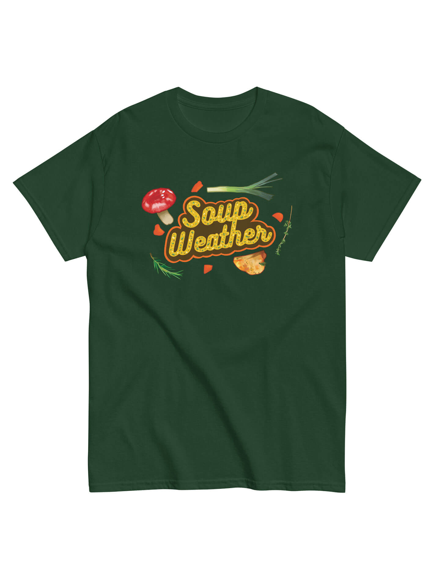 Soup weather fall plus size t-shirt.