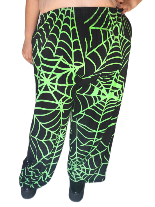 Spiderweb gothic plus size pants.