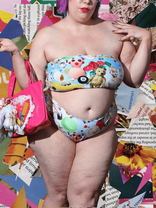 Trinket maximalist weirdcore plus size bikini.