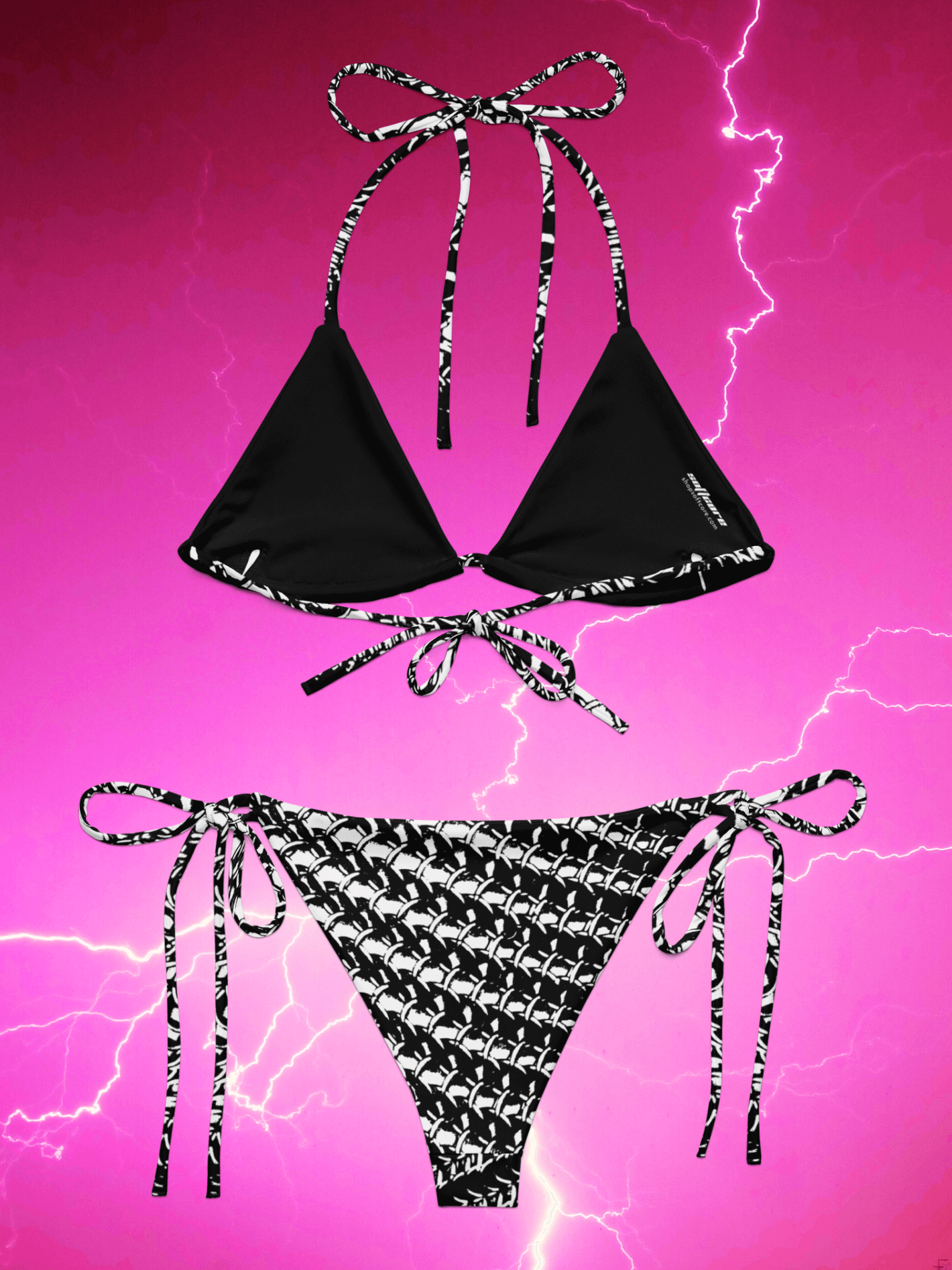 Fantasy chainmail plus size bikini.