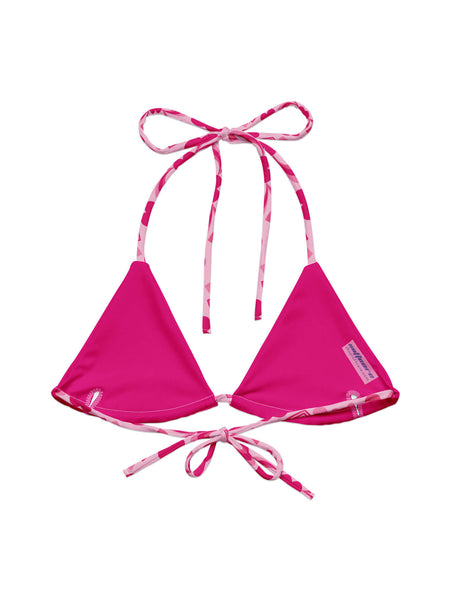 Y2K heart plus size bikini top.