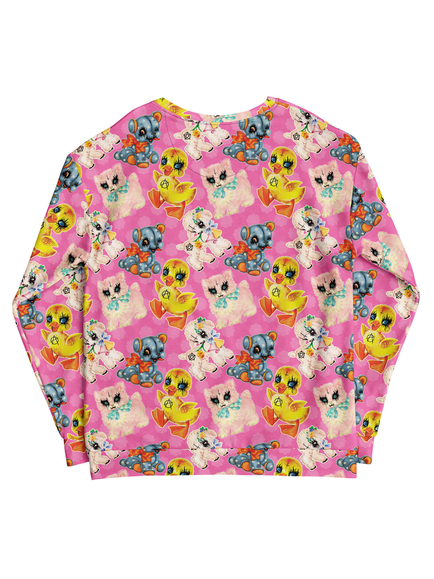 Pink plus size pastel goth sweatshirt.