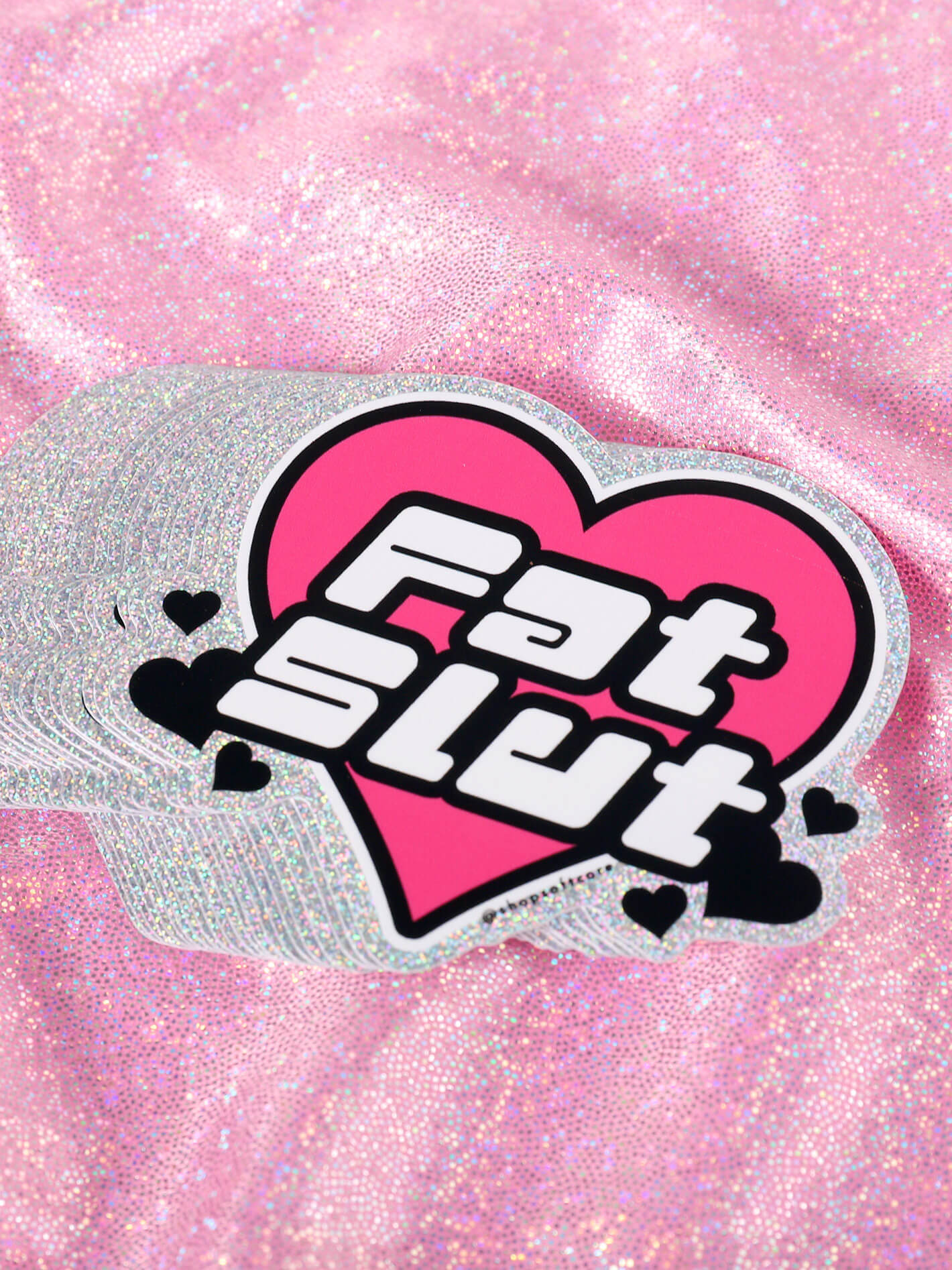 Y2k body positive plus size sticker.