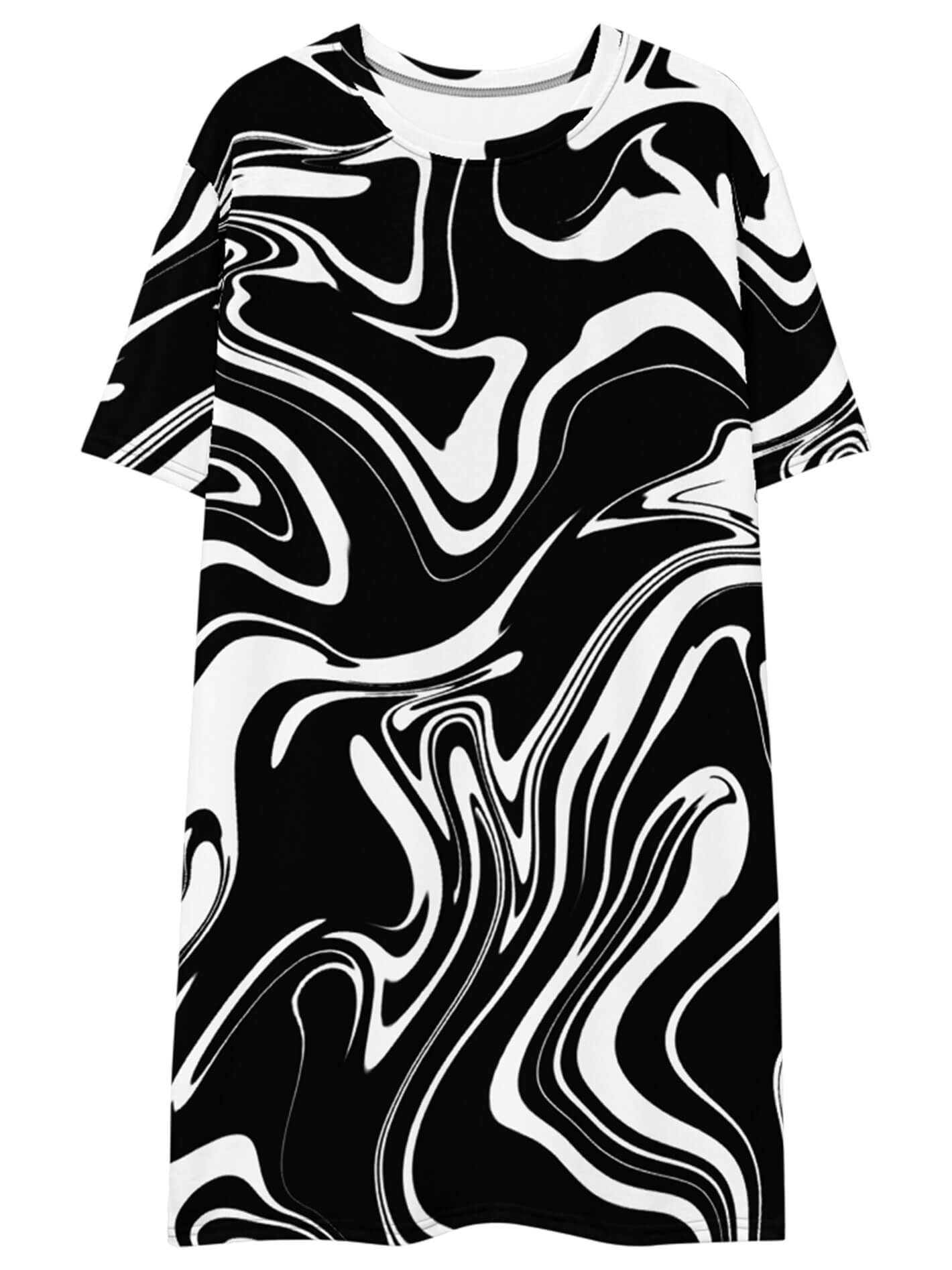 Marbled t-shirt dress.