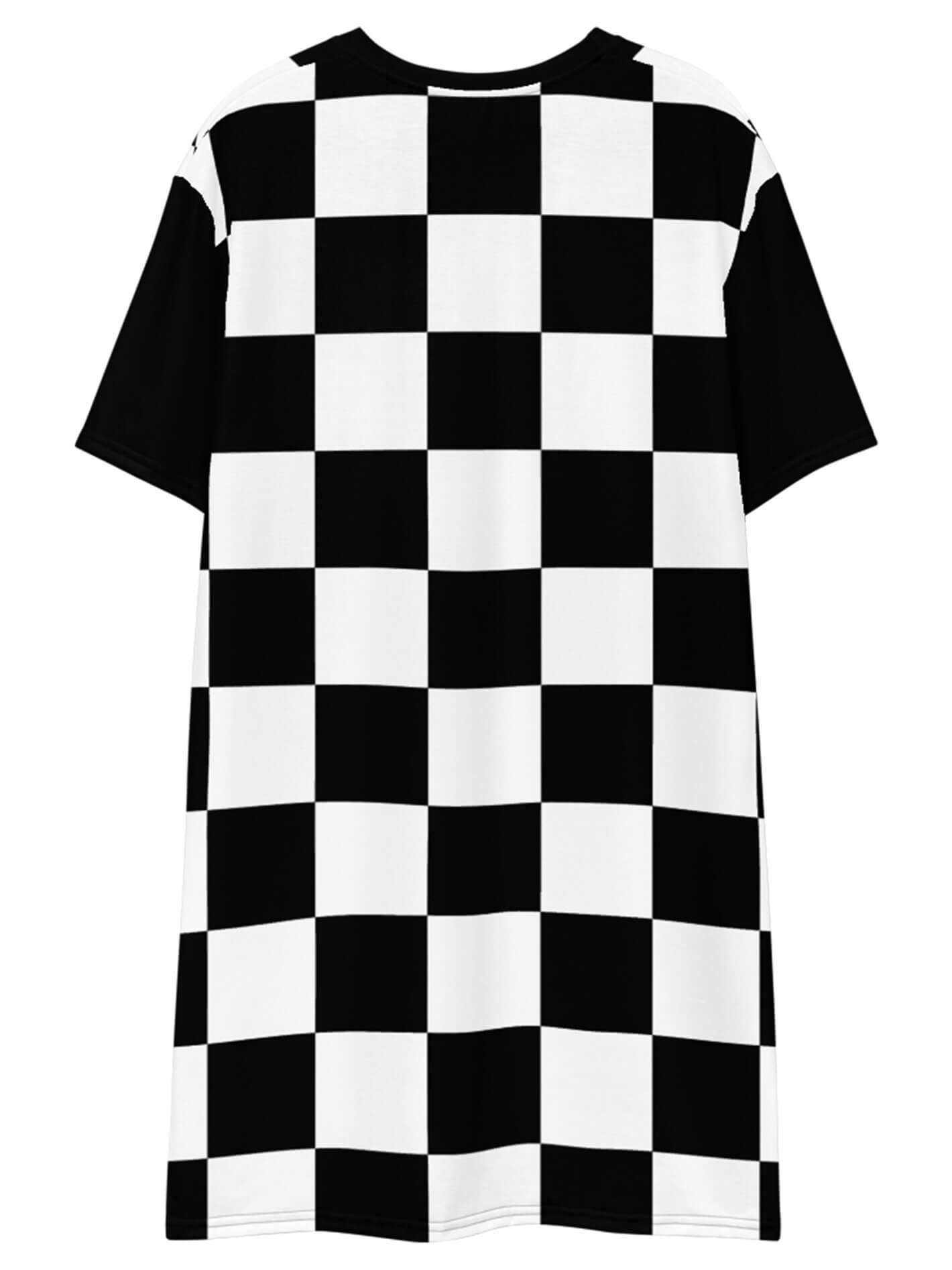 Aesthetic checker t-shirt dress.