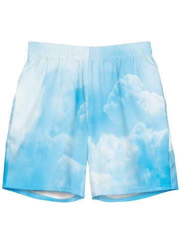 Cloud print plus size swimwear.