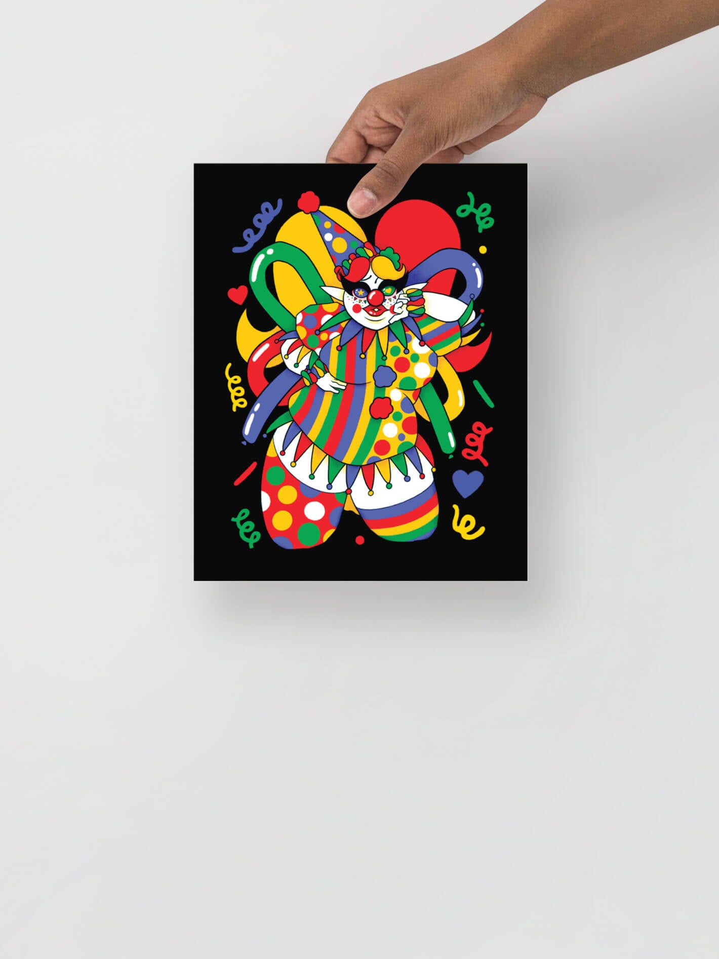 Clown plus size art.