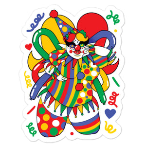 Clowncore fairy sticker.
