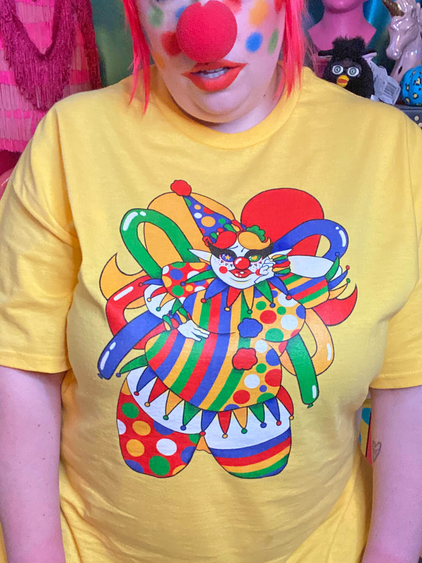 Clowncore fairycore t-shirt.