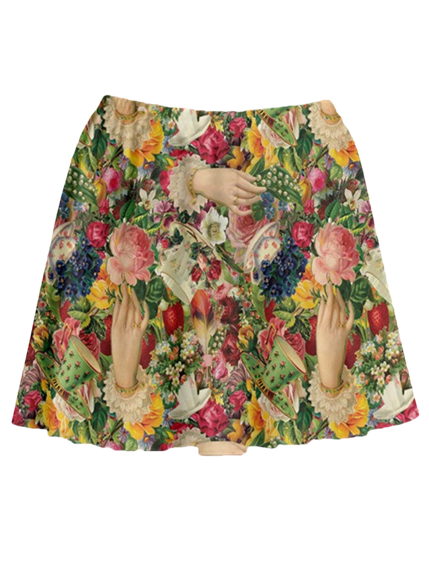 Cottagecore tea party plus size skirt.