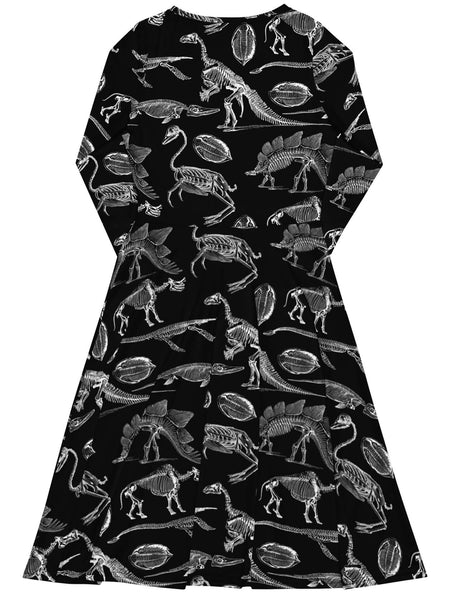 Dinosaur fossil plus size dress.