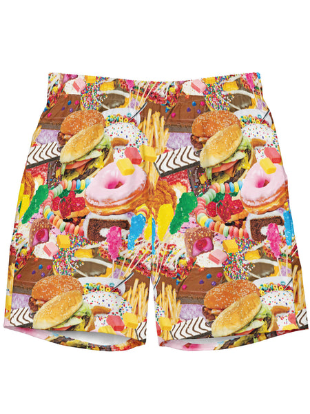 Food collage plus size swimsuit.