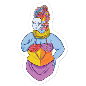 Gemini zodiac vinyl sticker.