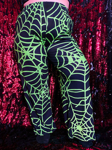 Goth spiderweb plus size pants.