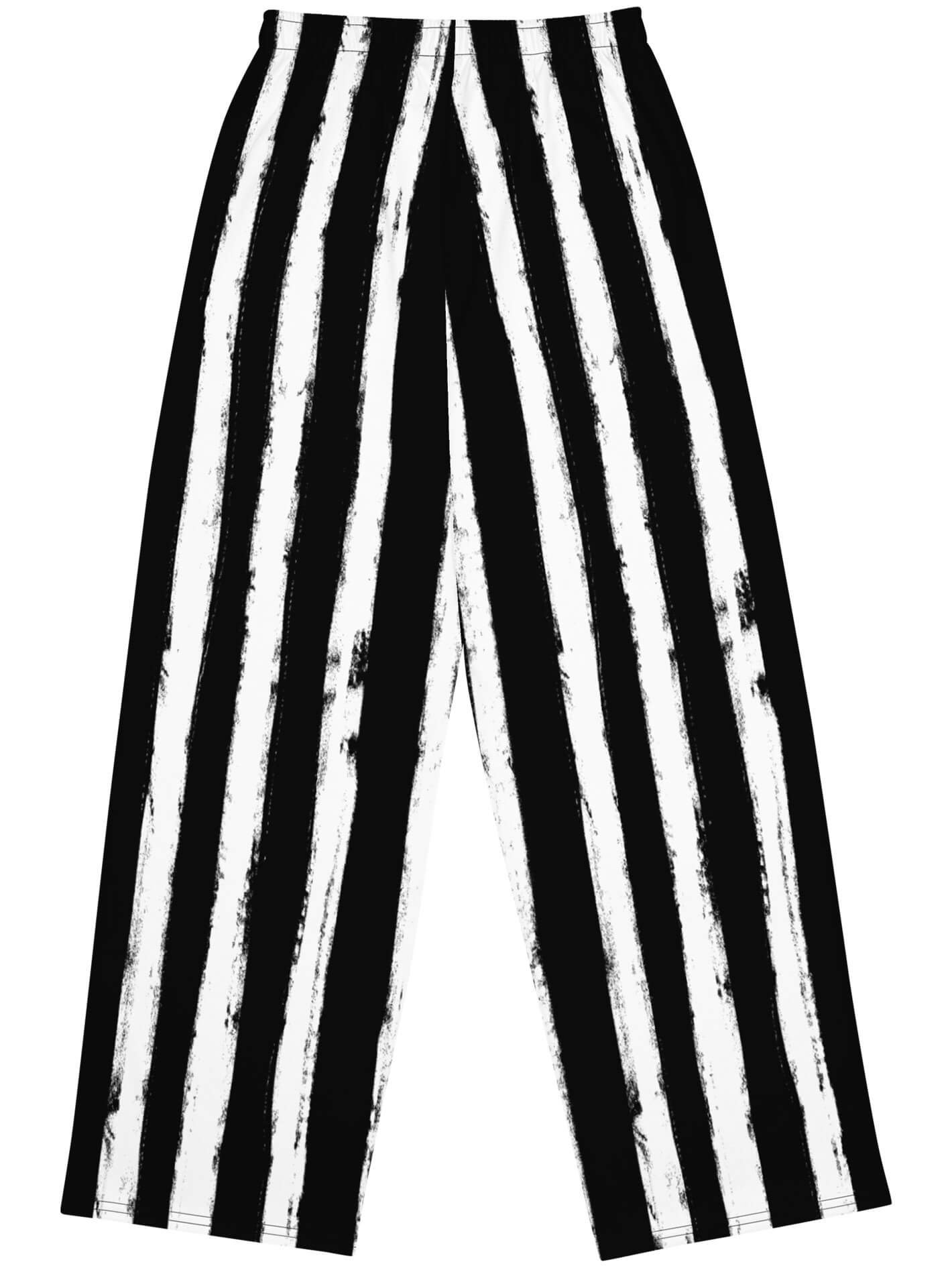 Goth striped plus size pants.