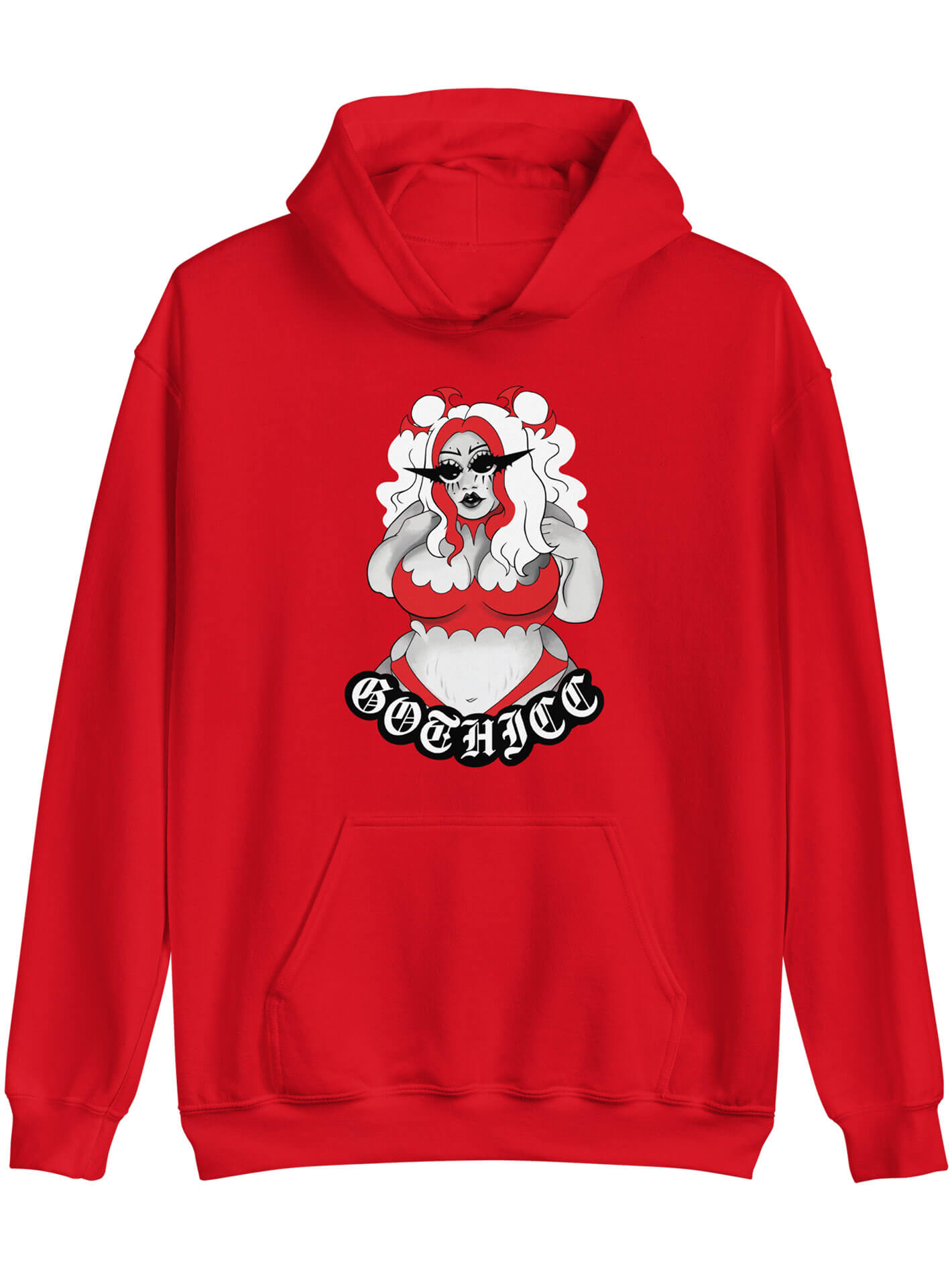 Gothicc pinup plus size hoodie.