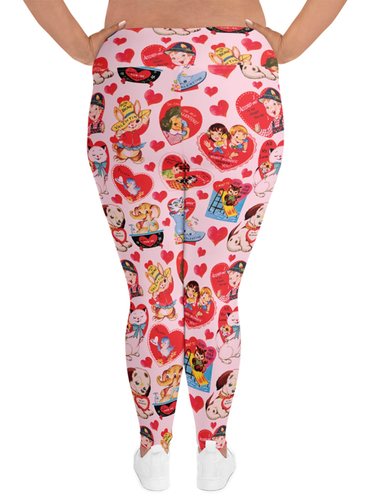 Kawaii Kitsch Valentine leggings.