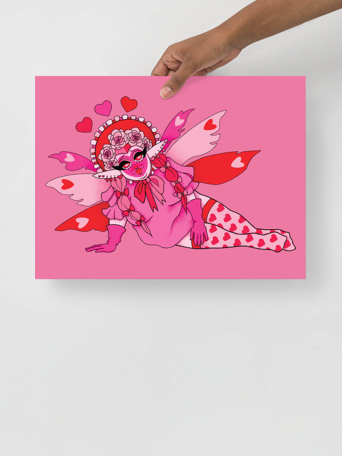 Lovecore fairy art print.