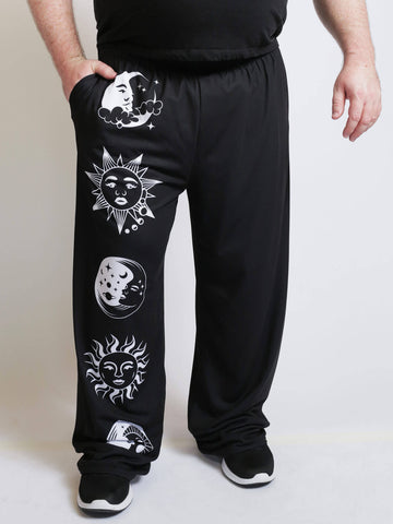 Men's plus size celestial pants.