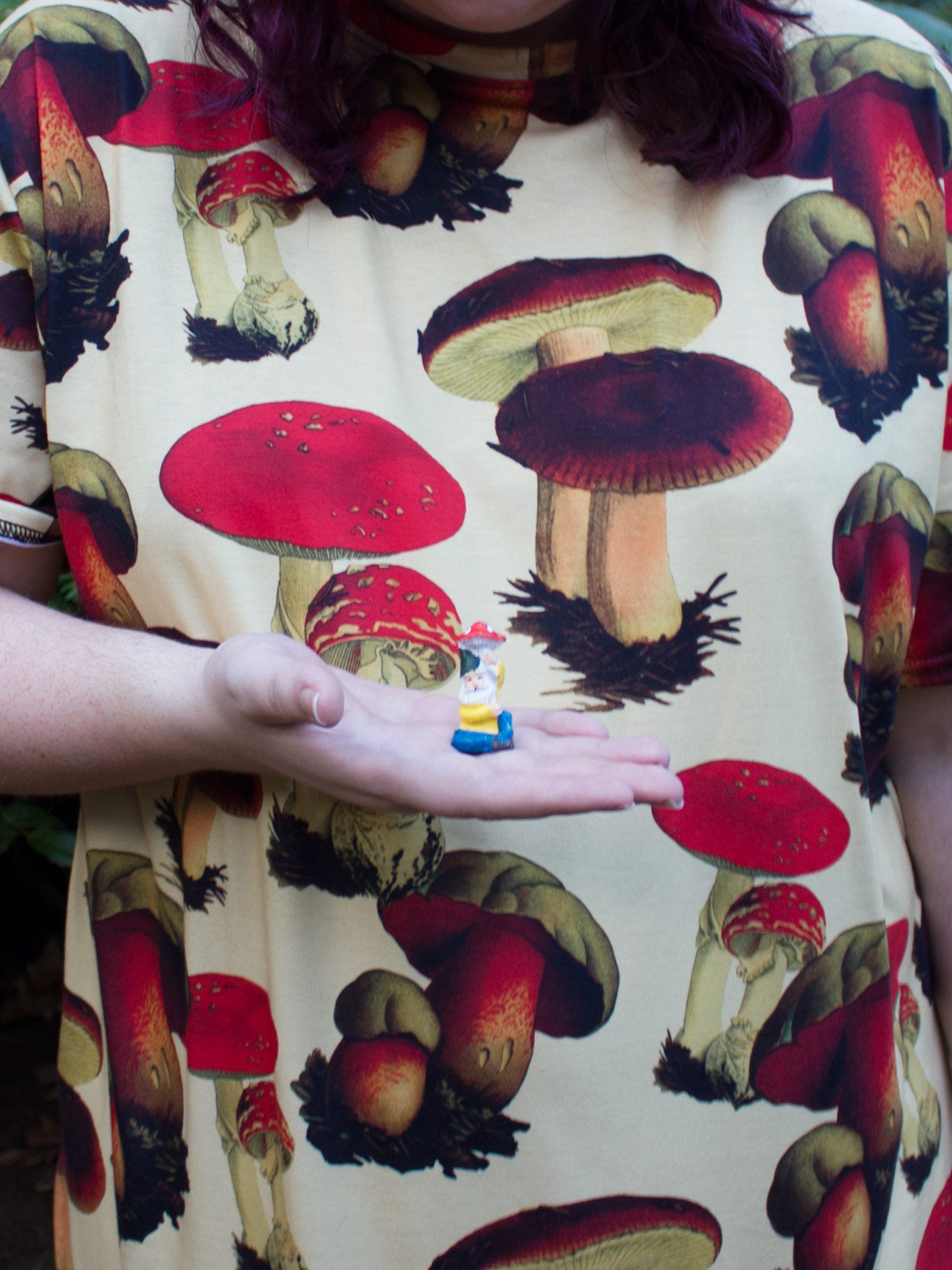 Retro mushroom t-shirt dress.