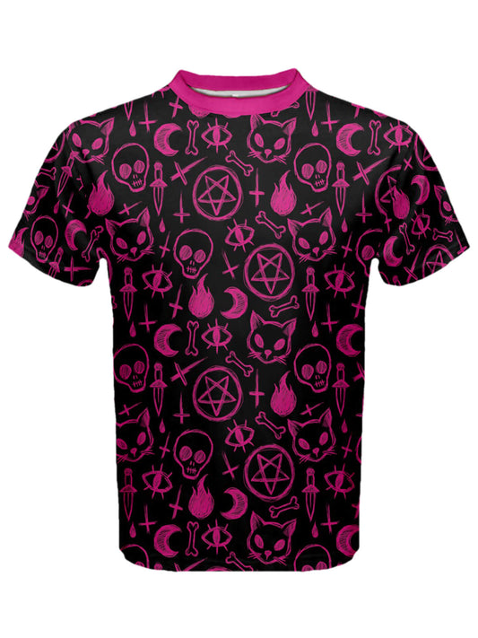 Pastel goth all over print t-shirt.