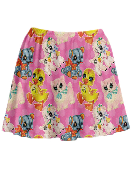 Pastel goth plus size skirt.