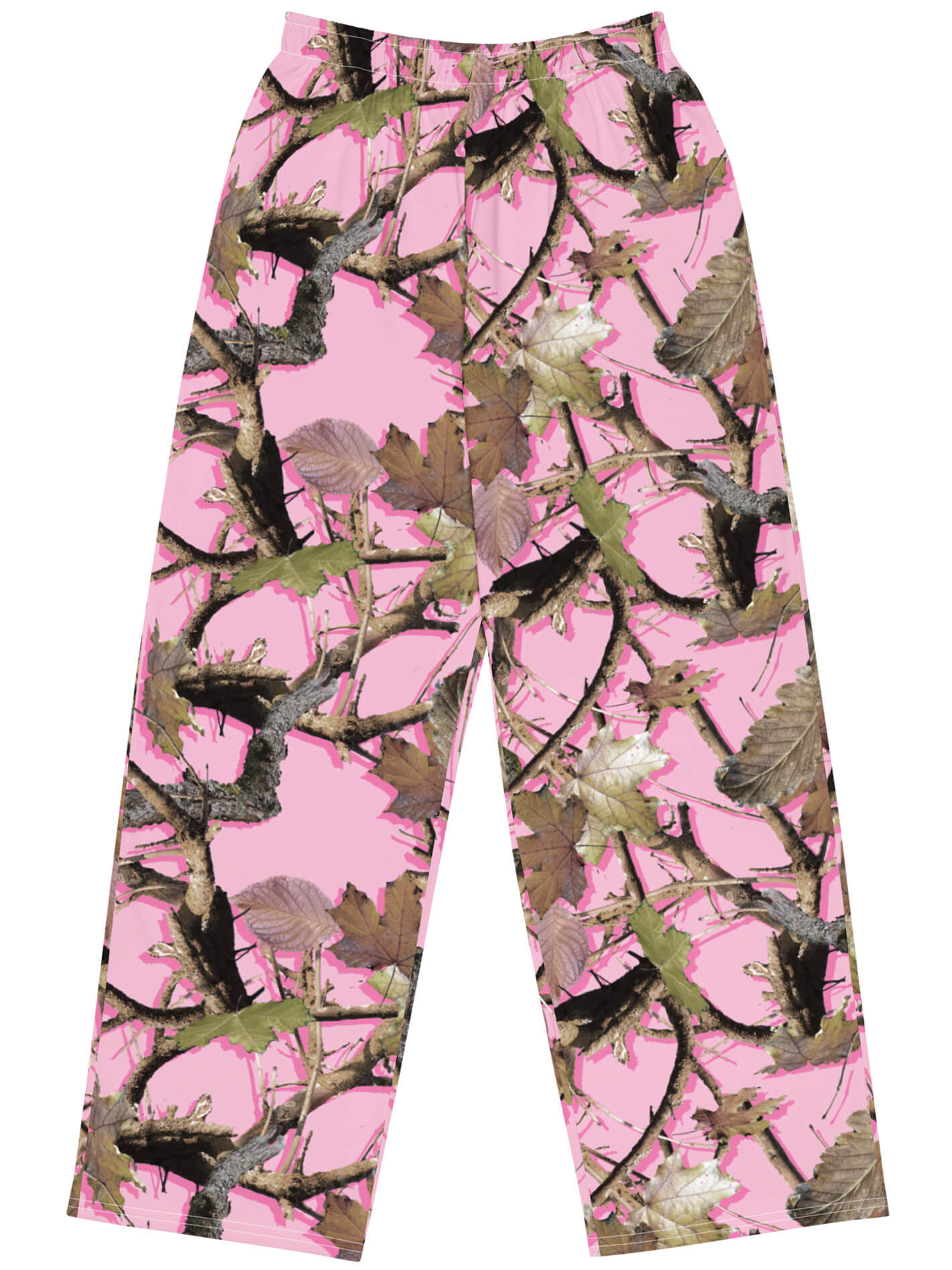 Pink hunter print plus size pants.
