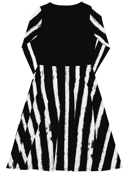 Plus size Betelgeuse striped dress.