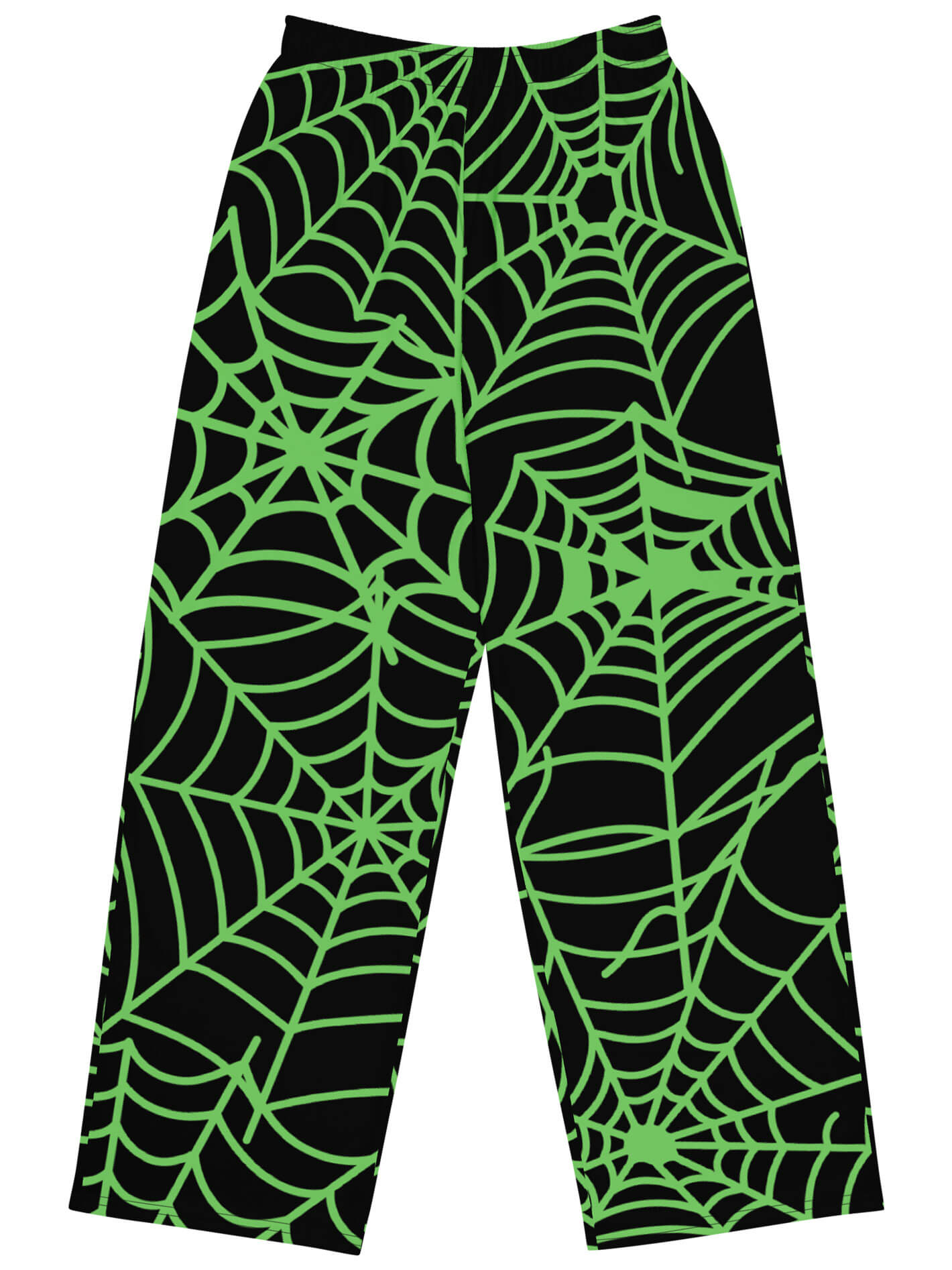 Plus size Halloween spiderweb pants.