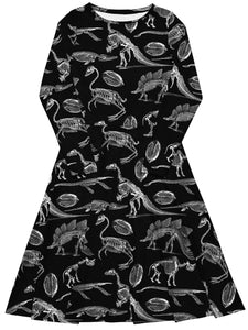 Plus size dinosaur print dress.