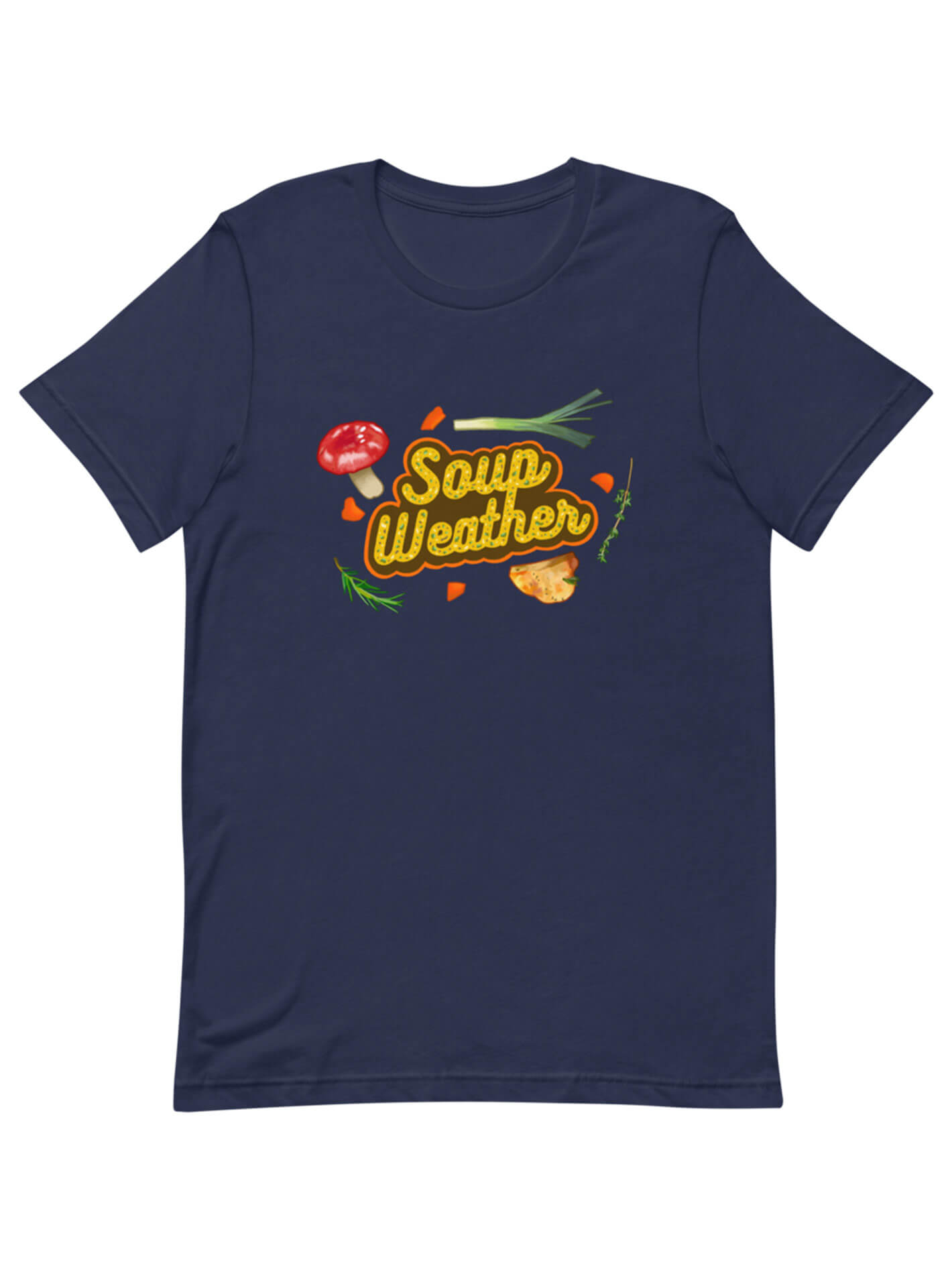 Soup weather fall themed tee.