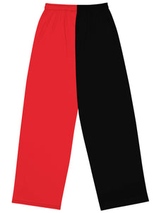 Plus size mall goth Harley Quinn pants.
