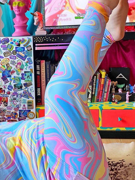 Kawaii oil slick leggings.