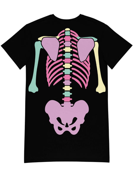 Plus size pastel skeleton dress.