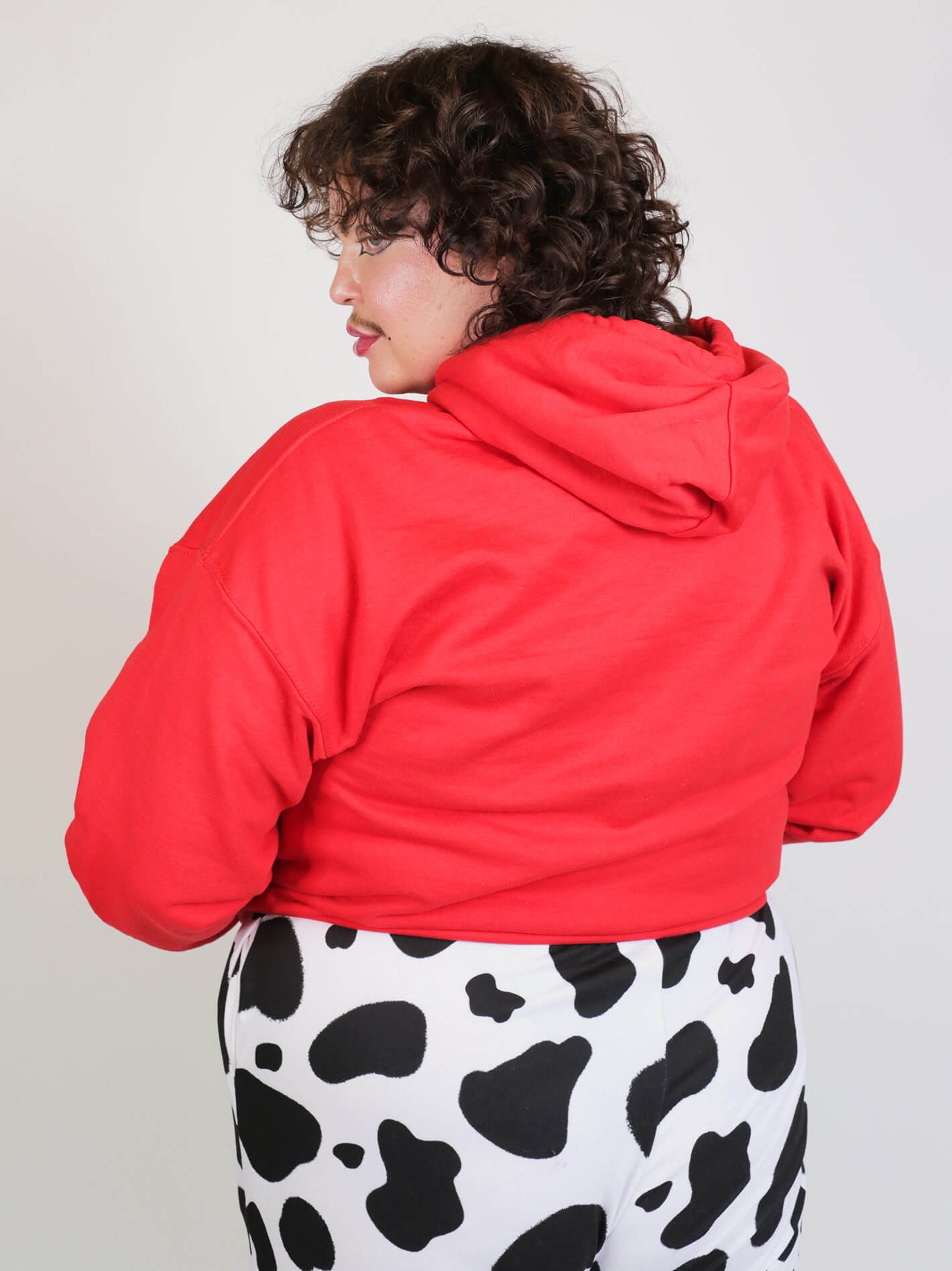 Plus size red hoodie.