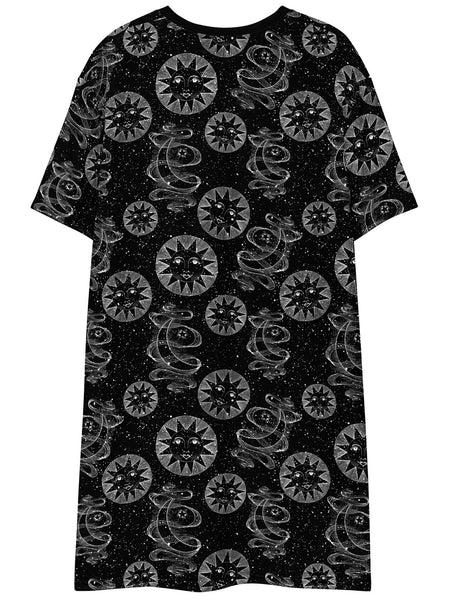 Plus size sun and moon dress.