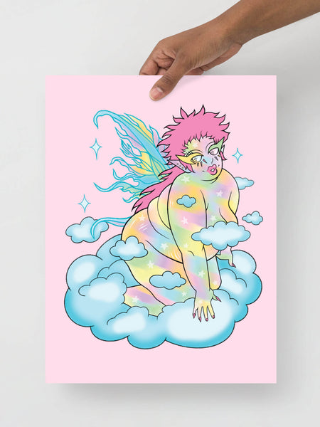 Pride fairy art print.