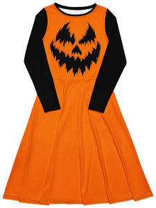 Pumpkin Halloween metal dress.