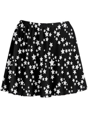 Star pattern plus size skirt.