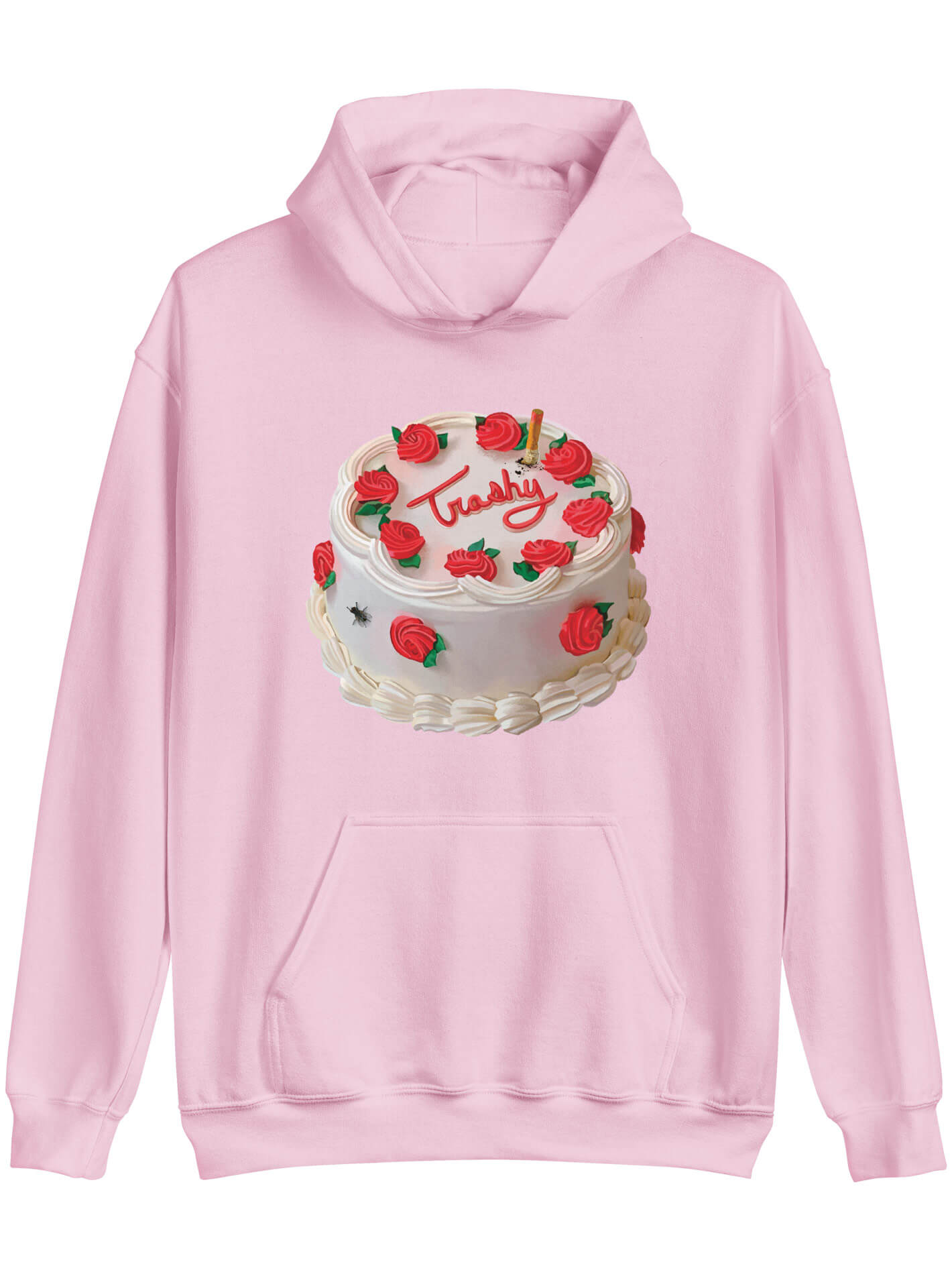 Kitsch cake pink hoodie.