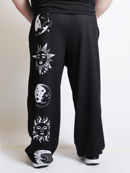 Unisex plus size celestial pants.