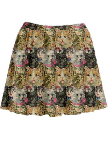 Vintage cat plus size skirt.