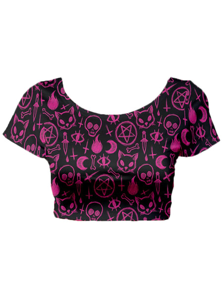 Witchy plus size crop top.