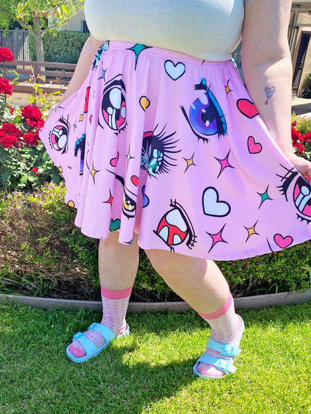 Kawaii plus size skater skirt.