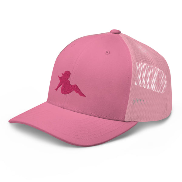 Y2K aesthetic trucker hat.